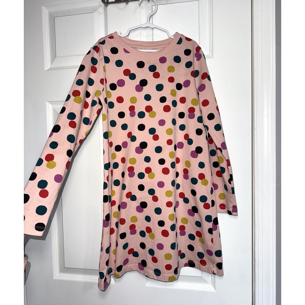 Hanna Andersson Polka Dot Dress Longsleeve Girls 140 cm 10